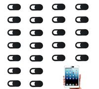 24 Piezas Tapa Camara para Teléfonos Móviles y Portátiles - Protector de Privacidad (Negro)