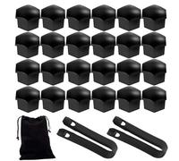 24 Piezas Tapa de Tuerca de Rueda para Opel Corsa C Hatchback MK2 2002-2006, Cubiertas Hexagonales para Tuercas de Neumáticos Cubierta de Tuerca de Neumático,19mm