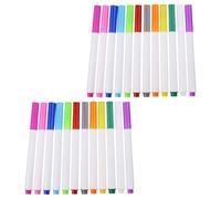 24 Piezas Tiza Líquida Borrable sin Polvo, 12 Colores | Yeso Dióxido de Titanio, Limpieza Rápida, Uso Seguro Infantil, Aulas y Fiestas Temáticas