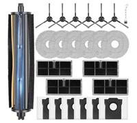 24 piezas TriCut Cepillo Accesorios para Dreame L10s Ultra Gen 2 / L10s Pro Ultra Heat / X30 Ultral/Mova E30 Ultra Robot Aspirador, 6 Bolsas de Polvo 6 Almohadillas de Limpieza, 4 Filtro HEPA 6