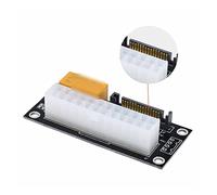 24 Pines a 4 Pines/SATA Tarjeta de Arranque Doble máquina de minería línea de Arranque síncrona Fuente de alimentación Dual PSU arrancador de sincronización (Color : 24Pin To SATA Black)