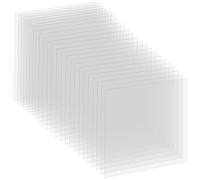 24 plantillas en blanco de 4 mil de material de Mylar transparente para hacer manualidades patrones de corte, plantilla, hojas de plástico de acetato de 30,5 x 30,4 cm