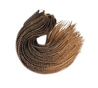 24 pulgadas 100 g 22 hebras Ombre negro púrpura rosa Micro Box Braids Crochet Trenzas Extensión de cabello trenzado sintético(T1B/27)