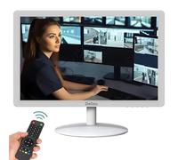 24 pulgadas blanca Pantalla de monitoreo vigilancia CCTV Cámara Monitor | multifunción compatible con BNC, HDMI, VGA, AV, USB, PC interfaz de entrada monitor computadora LCD 1920x1080 Full HD