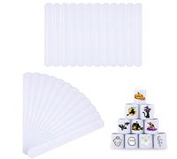 24 pulseras blancas de palmada en blanco, pulseras para colorear tus propias pulseras de bofetada, pulseras a presión para cumpleaños, Halloween, Acción de Gracias, fiesta de Navidad