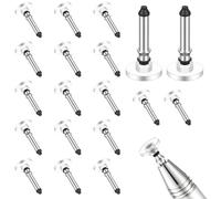 24 puntas blancas universales para pantalla táctil, puntas redondas de repuesto para teléfonos inteligentes, tablets, para escribir y dibujar, puntas de repuesto para lápiz óptico