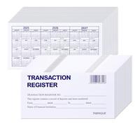 24 registros de cheques para chequera personal, registro de cheques fácil de leer