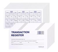 24 registros de cheques para chequera personal, registro de cheques fácil de leer