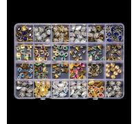 24 rejillas multiformas de diamantes de imitación artísticos de dibujos animados para decoración de manualidades