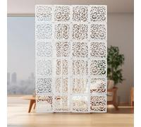 24 separadores colgantes de ambientes, color blanco. 29 x 29 cm pantalla divisor de habitaciones DIY, biombo separador de habitaciones, panel colgante interior para decoración del hogar, oficina
