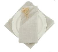 24 servilletas de mesa de algodón de gasa verde de 32 x 32 cm, elegantes paños de cocina para bodas y fiestas, suaves y absorbentes, perfectos para cenas y eventos