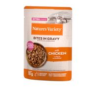 24 sobres x 70 g Nature’s Variety Kitten Bocaditos de Pollo Sobre en Salsa para gatos ¡Pack Ahorro!