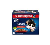 Felix húmedo gato fantastic festín carnes gelatinas 24x85 gr