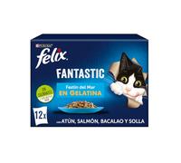 Felix húmedo gato fantastic festín mar gelatina 12x85 gr