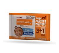24 sobres x 85 g Nature’s Variety Bocaditos de Bacalao o Pez Oceánico Sobre en Salsa para gatos adultos ¡Pack Ahorro!