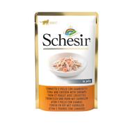 Schesir Pouch Gato De Atún Con Pollo Y Gambas En Gelatina 85 Gr 1 Lata - 85 Gr