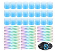 24 Tapas Antipolvo para Coche, 40 Pegatinas Luminosas, Tapas De Válvulas De Neumáticos Luminosas, Tapas De Válvulas De Neumáticos, Tapas De Válvulas Luminosas