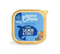 24 tarrinas x 150 g Edgard Cooper Salmón y Pavo tarrina para perros ¡Pack ahorro!