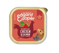 24 tarrinas x 150 g Edgard Cooper Senior Pollo y Salmón tarrina para perros ¡Pack ahorro!