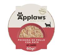 24 tarrinas x 60 g Applaws Pollo y Pato tarrina para gatos ¡Pack ahorro!