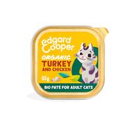 24 tarrinas x 85 g Edgard & Cooper Adult Pavo y Pollo Ecológico en Paté tarrina para gatos ¡Pack ahorro!