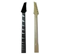 24 trastes, cabezal negro, cuello de guitarra eléctrica de arce, diapasón de palisandro, piezas de accesorios de pintura brillante