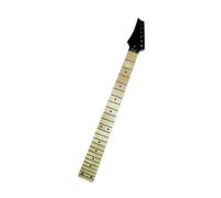 24 Trastes Mano Derecha Guitarra Eléctrica Cuello Diapasón De Arce Cabezal Negro Accesorios De Instrumentos Musicales Piezas