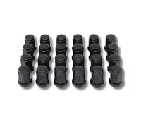 24 Tuercas de rueda NEGRAS M12 x 1.5 Vaso 19mm compatible con Toyota, Mitsubishi y otras marcas
