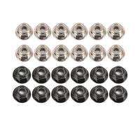 24 Tuercas de Seguridad de Brida M4, Tuerca de Tornillo RC de Metal que Evita que Se Aflojen las Tuercas de Brida Hexagonales Deslizantes para Accesorios de Coche 1/10 RC