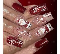 24 Uds De cascos de velocidad de fotogramas navideños, Papá Noel, centelleo de, palito de caramelo fraudulento, negación, epoxi, vacaciones, Unguis, arte, Santa, centelleo, herramientas