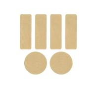 24 Uds. De repuesto autoadhesivo, pegatinas coloridas for reparación de zapatos, zapatilla cuero microfibra, almohadilla Universal con orificio for el talón per punta e tallone di sneakers(Beige)