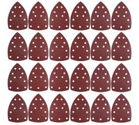 24 unidades de papel de lija triangular, hojas de lija, almohadillas de lijado para lijadora detallada, madera, pared, goma y cuero, grano surtido, 40/60/80/120/180/240