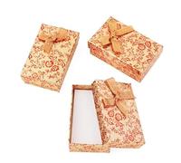 24 Unids Rectángulo Cuadrado Cajas de Juego de Joyas de Cartón Con Esponja para Collar Anillos Pendientes Caja Suministros de Abalorios Embalaje Regalo-01 LightSalmon