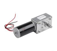 24 V CC para motor de engranaje helicoidal con función de bloqueo automático y diseño de eje doble para proyectos robóticos y sistemas automatizados, acabado plateado 115 x 31 x 61 mm (24 V 16 rpm)