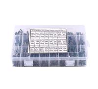 24 valores 660Pcs 100V Kit de surtido de condensadores con caja de almacenamiento,Capacitores de papel de película de poliéster de 0.22nF-470nF