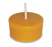 24 velas de té de cera de abejas sin funda - fundidas a mano en Alemania - 100% cera de abeja natural - luz cálida y tranquila de las velas