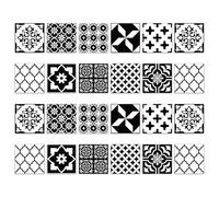 24 Vinilos para Azulejos 15x15 cm Mosaico - Azulejos Adhesivos para Cocina y Baño - Pegatinas de Pared Impermeables y Lavables - Decoración de PVC para Reforma sin Obras y Muebles