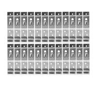 24 x (12 PARES) CLIPS DE SOPORTE PARA MATRÍCULAS DE REMOLQUE, DE ACERO INOXIDABLE, CON RESORTE - MATRÍCULA DE TAMAÑO ESTÁNDAR DEL REINO UNIDO, DE 11 cm (110 mm) DE PROFUNDIDAD - PAQUETE AL POR MAYOR