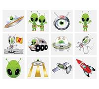 24 x Alien Temporary Tattoos Children's Birthday Loot Party Bag Filler
