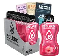24 x Bebida Bolero HIBISCO Hidratante Sin Azucar (24x9 grs) + 30 Pepitas Saludables para una vida más sana by Cia&Co
