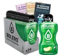 24 x Bebida Bolero MANZANA Hidratante Sin Azucar (24x9 grs) + 30 Pepitas Saludables para una vida más sana by Cia&Co