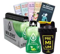 24 x Bebida Bolero MOJITO Hidratante Sin Azucar (24x9 grs) + 50 Pepitas Saludables para una vida más sana by Cia&Co + 1 Botella mezcladora shaker exclusiva Cia&Co (500 ml)