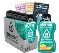 24 x Bebida Bolero MULTIVITAMINAS Hidratante Sin Azucar (24x9 grs) + 30 Pepitas Saludables para una vida más sana by Cia&Co