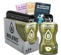 24 x Bebida Bolero PERA Hidratante Sin Azucar (24x9 grs) + 30 Pepitas Saludables para una vida más sana by Cia&Co