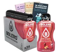 24 x Bebida Bolero SANGRIA ROJA Hidratante Sin Azucar (24x9 grs) + 30 Pepitas Saludables para una vida más sana by Cia&Co