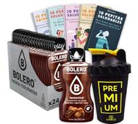 24 x Bebida Bolero TAMARINDO Hidratante Sin Azucar (24x9 grs) + 50 Pepitas Saludables para una vida más sana by Cia&Co + 1 Botella mezcladora shaker exclusiva Cia&Co (500 ml)