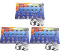 24 x LR44 Pilas de botón AG13 A76 1,5V Baterías hasta un 50% Extra de duración - Termómetros, calculadoras, linternas, Relojes y Otros - Tecnología Baby Secure - Sin Mercurio (Paquete de 3)