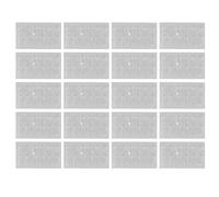 240 almohadillas adhesivas acrílicas transparentes para montaje industrial y comercial - Pestañas de pegamento extraíbles impermeables - 18 mm x 14 mm x 1,5 mm masilla adhesiva