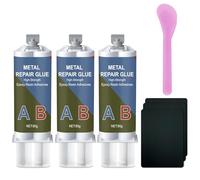 240 g de pegamento para metal, 2 componentes, resina epoxi, pegamento extra fuerte para pegar metal, acero inoxidable, madera, cerámica - pegamento de soldadura de metal líquido para reparar, hierro