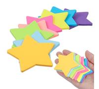 240 hojas de notas adhesivas de 8 colores en forma de estrella, súper lindas, autoadhesivas coloridas, pequeñas para la escuela, la oficina y el hogar (2.6 x 2.6 pulgadas)